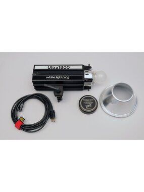 White Lightning Ultra1800 Studio Strobe Flash Cord Trans/Cover Paul C Buff